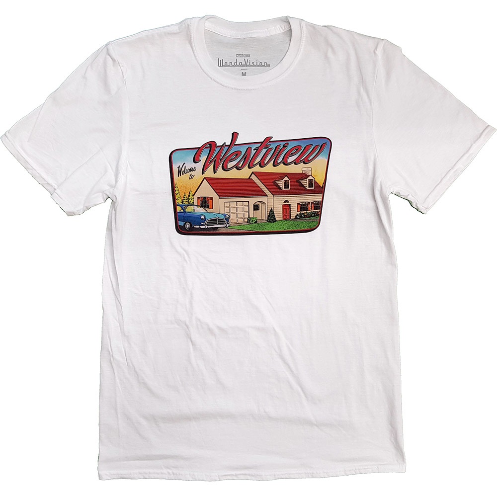 Marvel WandaVision - Westview Tshirt Homme - Blanc